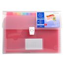 Exacompta Expanding File Polypropylene 330x250mm 13 Pocket Clear - 55298E - ONE CLICK SUPPLIES