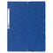 Europa 3 Flap Folder Manilla 240x320mm Elasticated 400gsm Blue (Pack 10) - 55502SE - ONE CLICK SUPPLIES