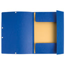 Europa 3 Flap Folder Manilla 240x320mm Elasticated 400gsm Blue (Pack 10) - 55502SE - ONE CLICK SUPPLIES