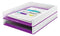 Leitz WOW Letter Tray Dual Colour White/Purple 53611062 - ONE CLICK SUPPLIES