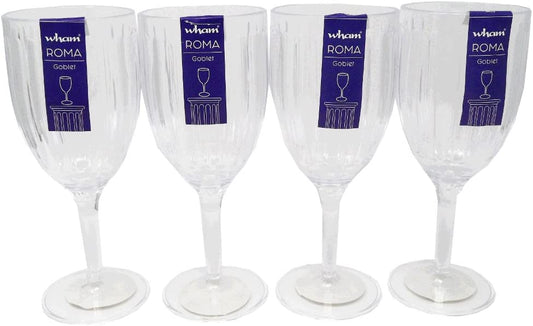 Wham Roma Clear Acrylic Wine Goblet 370ml {2 Pack} - ONE CLICK SUPPLIES