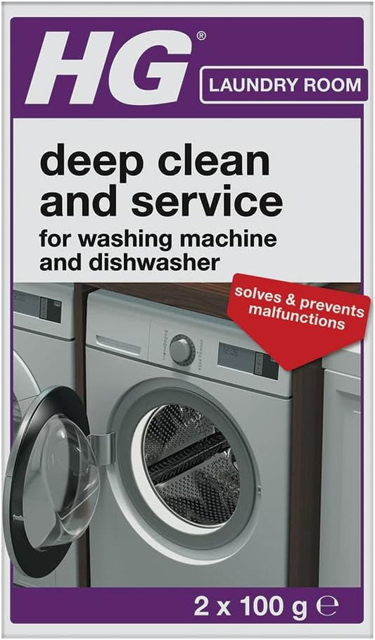 HG Deep Clean and Service for Washing Machines & Dishwashers 200g