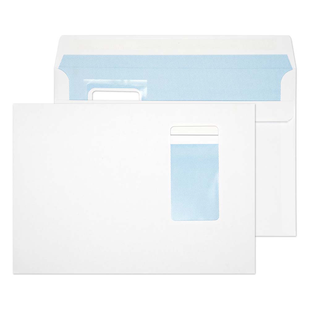 Blake Purely Everyday Wallet Envelope C5 Self Seal Window 100gsm White (Pack 500) - 6805PW - ONE CLICK SUPPLIES