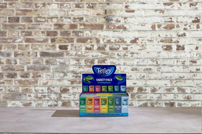 Tetley Indulgence Teabags Variety Box / String & Tag Envelopes / 7 Mixed Flavours / 90 Bags (1 Box) - ONE CLICK SUPPLIES