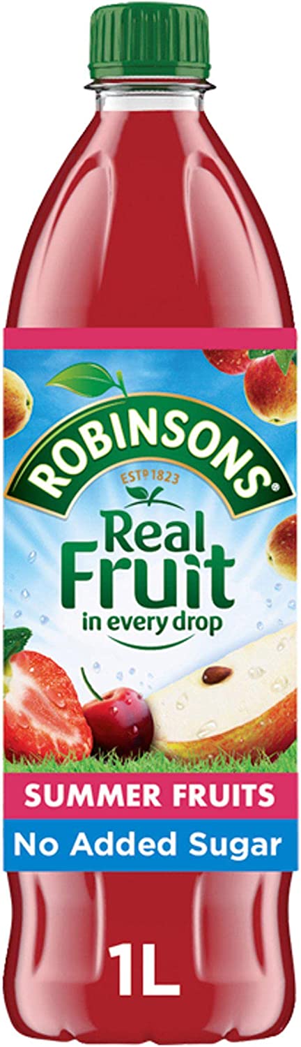 Robinsons No Added Sugar Summer Fruits Squash 1 Litre 206937 - ONE CLICK SUPPLIES