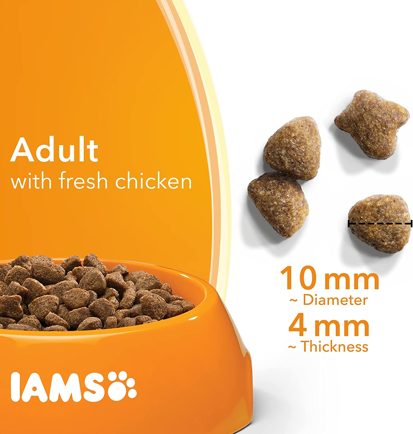 IAMS for Vitality dry cat food with chicken - dry food for cats aged 1-6 years, 800g - ONE CLICK SUPPLIES