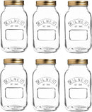 Kilner Round Glass Screw Top Lid Preservation Storage Jar, 1 L