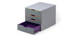 Durable Varicolor Drawer Box with Five Drawers - 760527 - ONE CLICK SUPPLIES