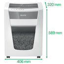 Leitz IQ Office Pro Micro Cut Shredder 30 Litre 17 Sheet White DS 80051000 - ONE CLICK SUPPLIES