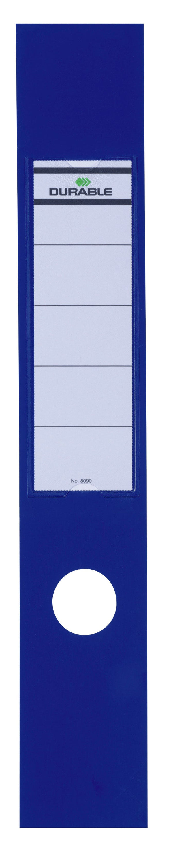 Durable Ordofix Lever Arch File Spine Label PVC 60x390mm Blue (Pack 10) 809006 - ONE CLICK SUPPLIES