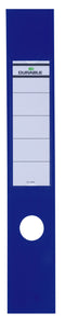 Durable Ordofix Lever Arch File Spine Label PVC 60x390mm Blue (Pack 10) 809006 - ONE CLICK SUPPLIES