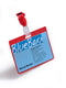 Durable Name Badge with Clip 60x90mm Red (Pack 25) 810603 - ONE CLICK SUPPLIES