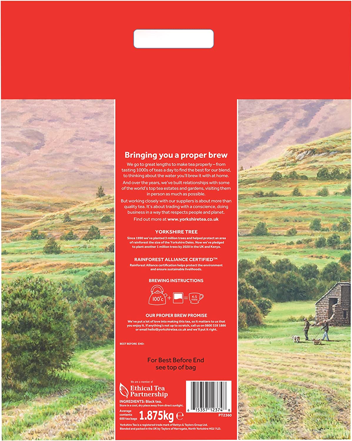 Yorkshire Tea Bags (Pack of 600) 5006 - ONE CLICK SUPPLIES