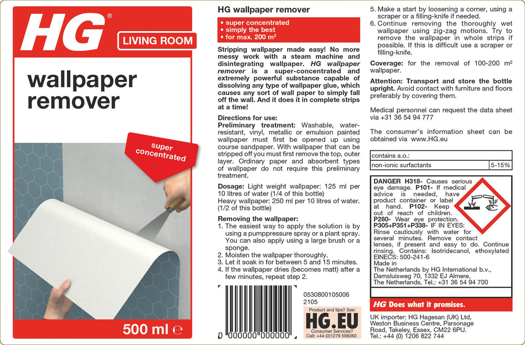 Buy a HG Tough Job Wallpaper Remover - 500ml Online in Ireland at