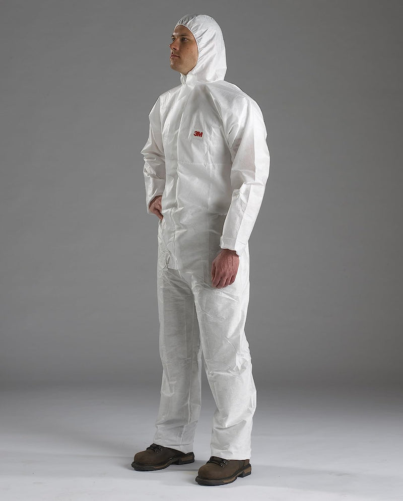 3M Disposable Protective Coverall Safety Work Wear White/Green