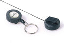 Durable Retractable Badge Reel and Keyring for Name Badges Charcoal (Pack 10) 822258 - ONE CLICK SUPPLIES