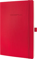 Sigel CONCEPTUM Red Softcover Lined A4 Notebook