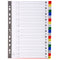 Exacompta Index A-Z A4 120 Micron Polypropylene Bright Assorted Colours - 94E - ONE CLICK SUPPLIES