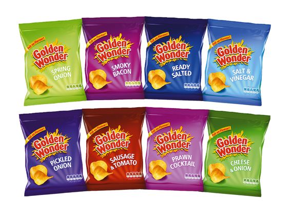 Golden Wonder Crisps Pickled Onion Pack 32's