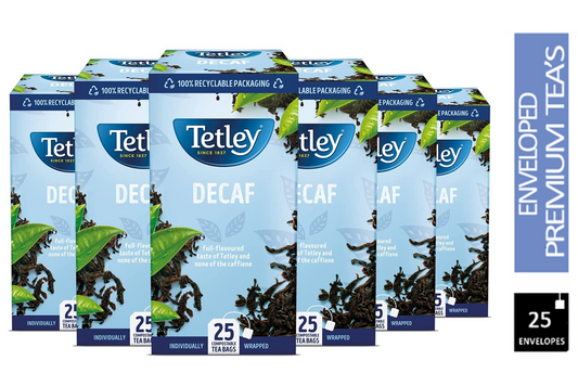 Tetley Decaf Individually Wrapped Enveloped 25's - ONE CLICK SUPPLIES