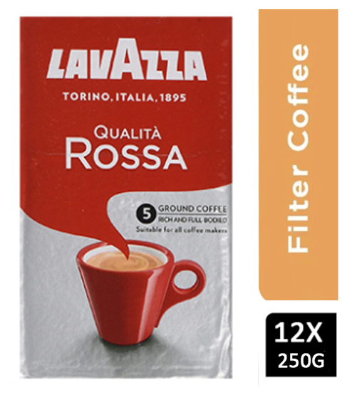 Lavazza Qualita Rossa Ground Coffee 250g - ONE CLICK SUPPLIES