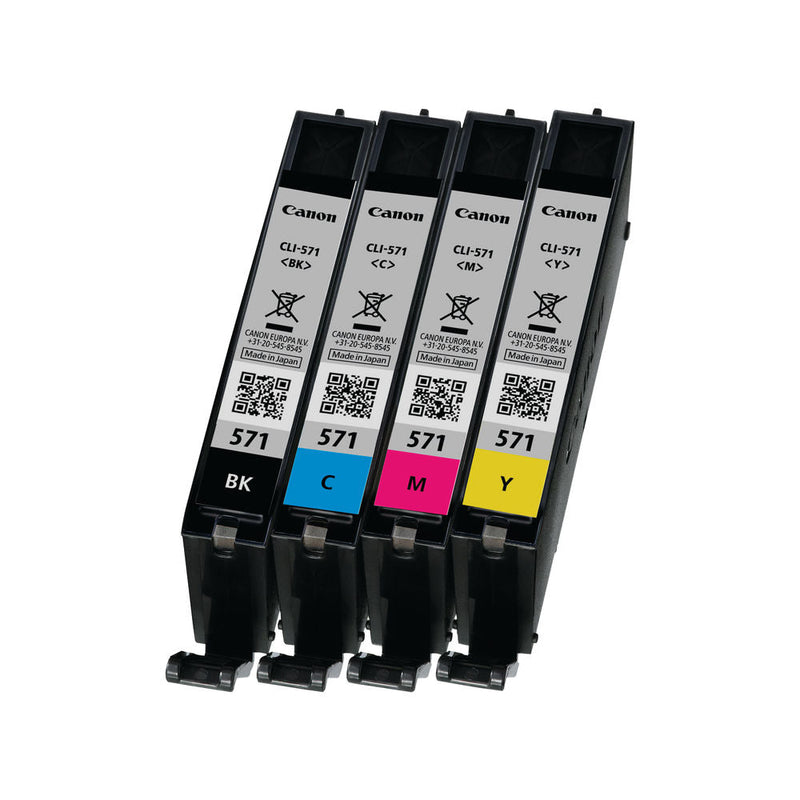 Canon CLI-571 Ink Cartridge Cyan/Magenta/Yellow/Black Pack of 4