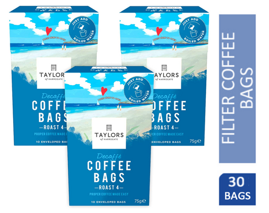 Taylors of Harrogate Decaffe Coffee Bags Pack 30s - ONE CLICK SUPPLIES