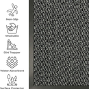 Fixtures Barrier Doorway Door Floor Mat 60cm x 80cm Grey - ONE CLICK SUPPLIES