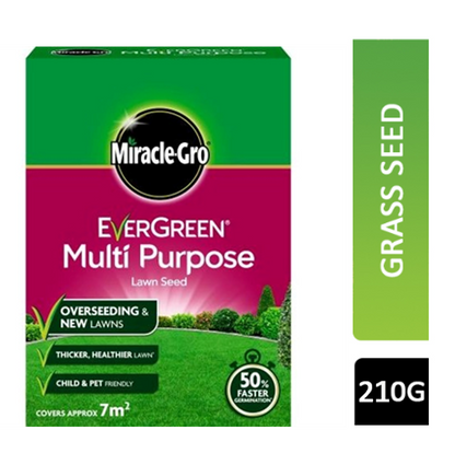 Miracle-Gro Evergreen Multi Purpose Lawn Seed 7m2, 210g - ONE CLICK SUPPLIES