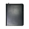 Monolith A4 Conference Folder Zipped Leather Black 2924