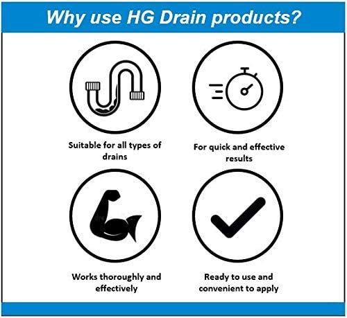 HG Drain Powerful Liquid Drain Unblocker 1 Litre - ONE CLICK SUPPLIES