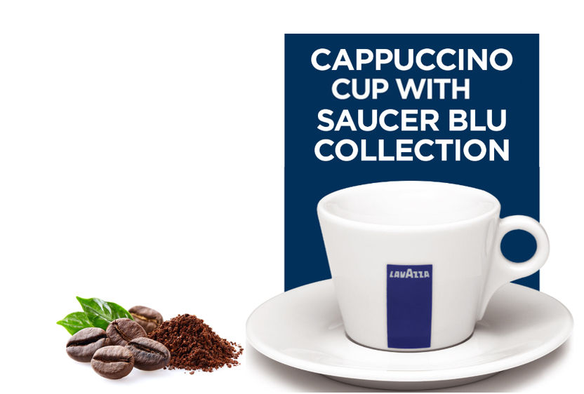 Lavazza Branded Cappuccino Cup & Saucer Set