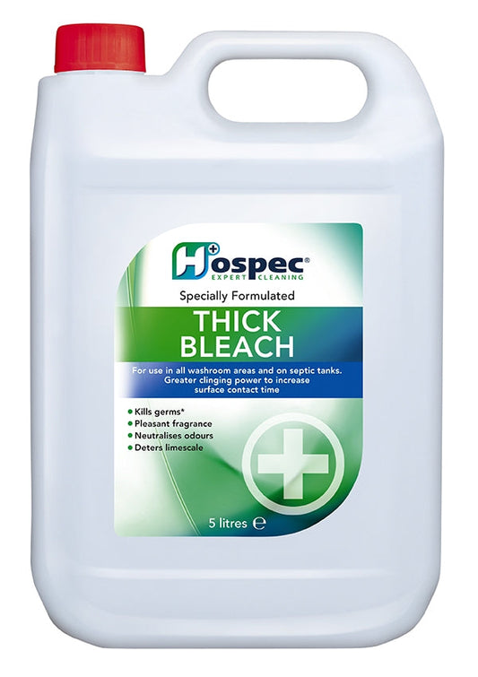 Hospec Thick Bleach 5 Litre {NHS Approved} - ONE CLICK SUPPLIES