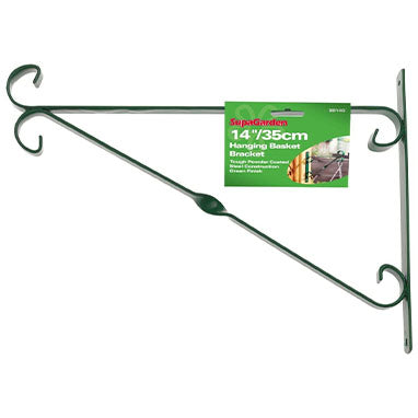 14 inch Hanging Basket Bracket GREEN - ONE CLICK SUPPLIES