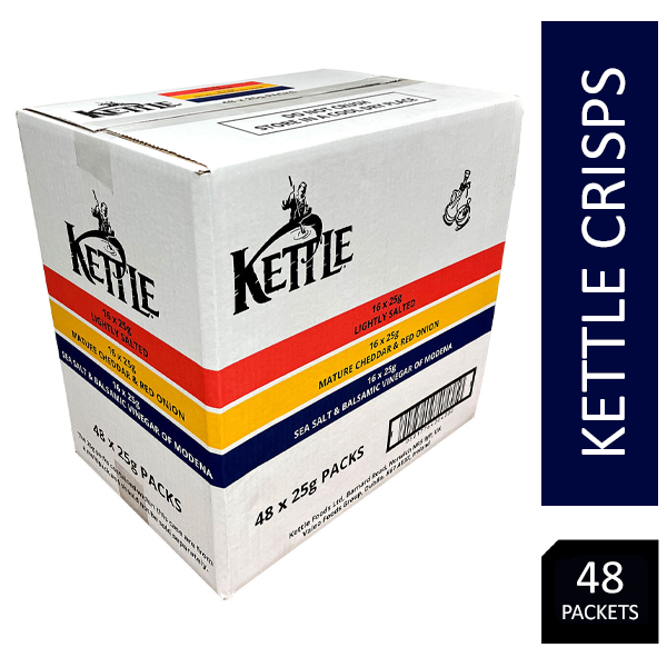 Kettle Hand Cooked Crisps Variety Box 48's