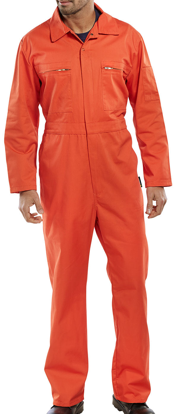 Super Beeswift Workwear Orange Boiler Suit - ONE CLICK SUPPLIES