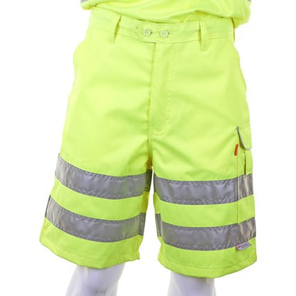 Hi Visability Shorts Triple Sewn for durability Yellow {All Sizes}