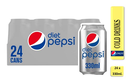 Diet Pepsi Cans 330m - ONE CLICK SUPPLIES