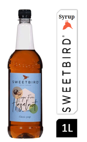 Sweetbird Sugar Free Hazelnut Coffee Syrup 1litre (Plastic) - ONE CLICK SUPPLIES