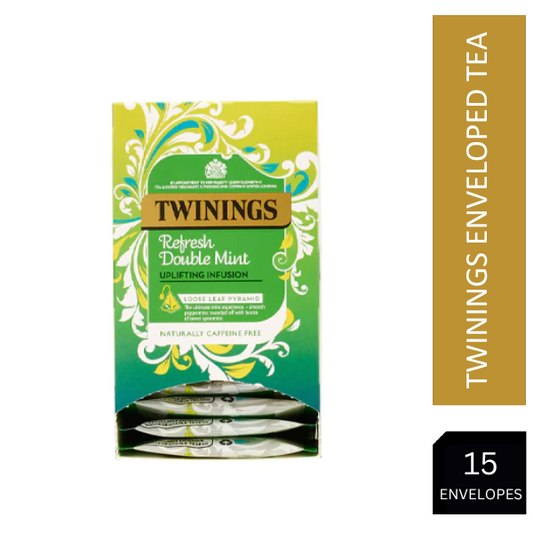 Twinings Refresh Double Mint Pyramids 15's