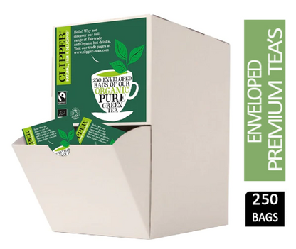 Clipper Organic Green Tea Fairtrade Enveloped (250) - ONE CLICK SUPPLIES