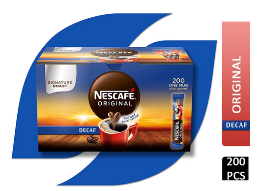 Nescafe Decaffeinated One Cup Sticks Coffee Sachets (Pack of 200) - ONE CLICK SUPPLIES