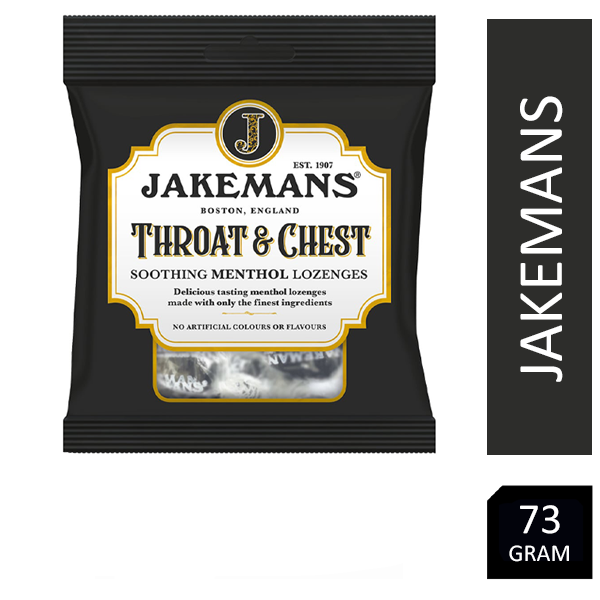 Jakemans Throat & Chest Lozenges 73g - ONE CLICK SUPPLIES