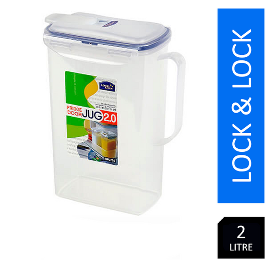 Lock & Lock Rectangular Fridge Door Jug 2 Litre - ONE CLICK SUPPLIES