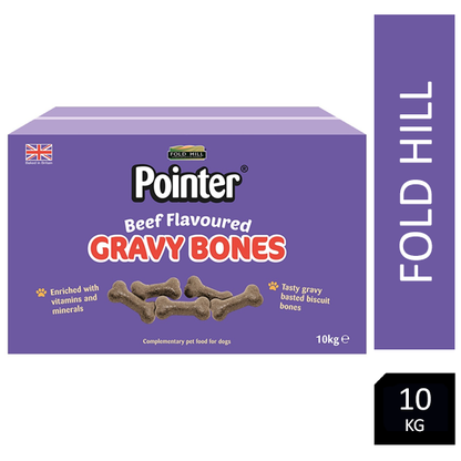 Fold Hill Pointer Gravy Bones Beef Flavoured 10kg - ONE CLICK SUPPLIES