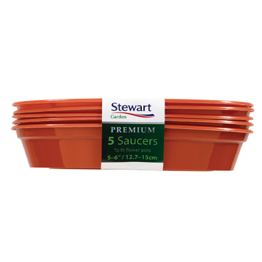 Stewart 5-6inch Flower Pot Saucer Pack 5's - ONE CLICK SUPPLIES