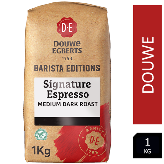 Douwe Egberts Barista Editions Signature Espresso Blend, Medium Roast Coffee Beans 1kg - ONE CLICK SUPPLIES