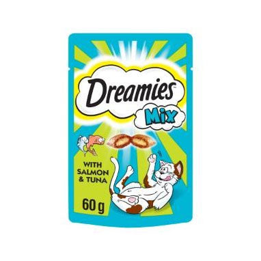 Dreamies Mix Cat Treats with Salmon and Tuna 60g - ONE CLICK SUPPLIES