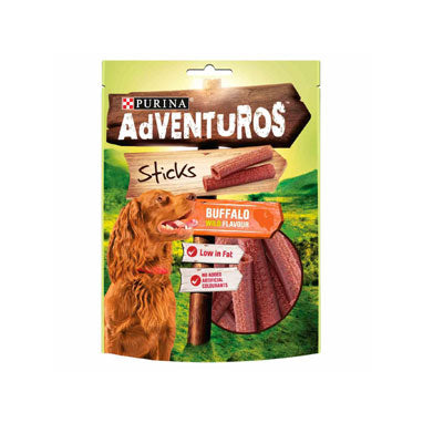 Adventuros Dog Treats Sticks Buffalo Wild 120g - ONE CLICK SUPPLIES