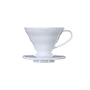 Hario V60 Plastic Coffee Dripper White - Size 01 VD-01W - ONE CLICK SUPPLIES